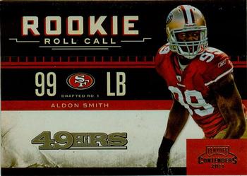 2011 Playoff Contenders - Rookie Roll Call #19 Aldon Smith Front