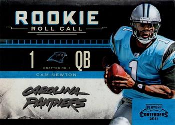 2011 Playoff Contenders - Rookie Roll Call #3 Cam Newton Front