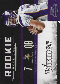 2011 Playoff Contenders - Rookie Roll Call #4 Christian Ponder Front