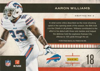 2011 Playoff Contenders - Rookie Roll Call #18 Aaron Williams Back