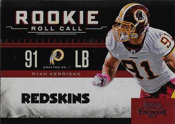 2011 Playoff Contenders - Rookie Roll Call #24 Ryan Kerrigan Front