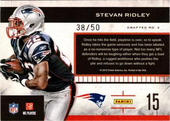 2011 Playoff Contenders - Rookie Roll Call Black #15 Stevan Ridley Back