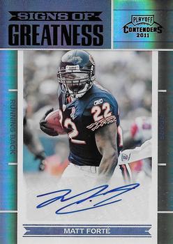 2011 Playoff Contenders - Signs of Greatness #30 Matt Forte Front