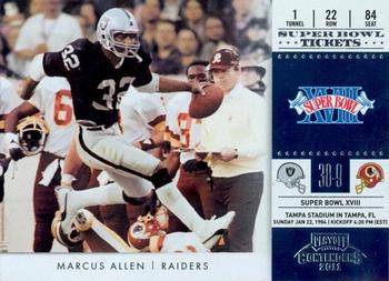 2011 Playoff Contenders - Super Bowl Tickets #19 Marcus Allen Front