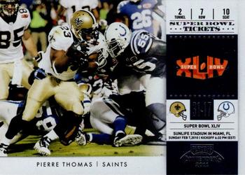 2011 Playoff Contenders - Super Bowl Tickets #4 Pierre Thomas Front