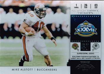 2011 Playoff Contenders - Super Bowl Tickets #12 Mike Alstott Front