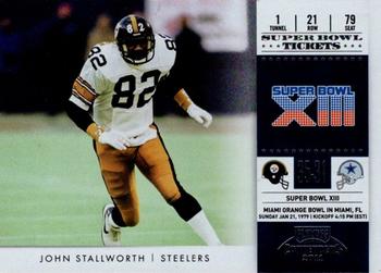 2011 Playoff Contenders - Super Bowl Tickets #22 John Stallworth Front