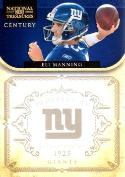 2011 Playoff National Treasures - Century Gold #100 Eli Manning Front