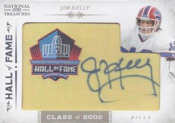 2011 Playoff National Treasures - HOF Patch Autographs #17 Jim Kelly Front