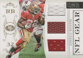 2011 Playoff National Treasures - NFL Gear Triple #21 Kendall Hunter Front