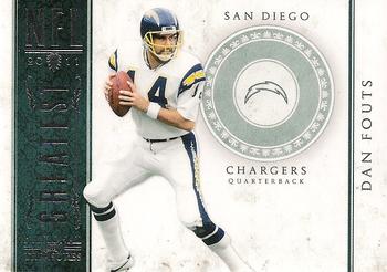 2011 Playoff National Treasures - NFL Greatest #18 Dan Fouts Front