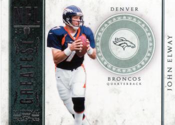 2011 Playoff National Treasures - NFL Greatest #22 John Elway Front