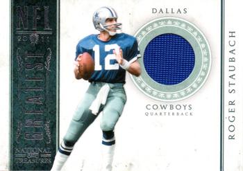 2011 Playoff National Treasures - NFL Greatest Materials #5 Roger Staubach Front