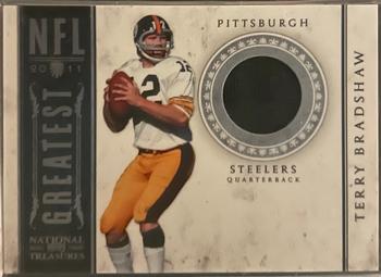 2011 Playoff National Treasures - NFL Greatest Materials #16 Terry Bradshaw Front