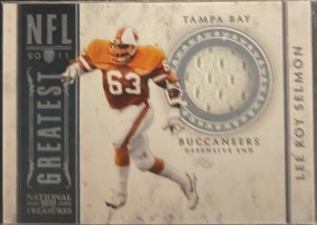 2011 Playoff National Treasures - NFL Greatest Materials #29 Lee Roy Selmon Front