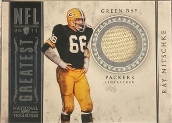 2011 Playoff National Treasures - NFL Greatest Materials #31 Ray Nitschke Front
