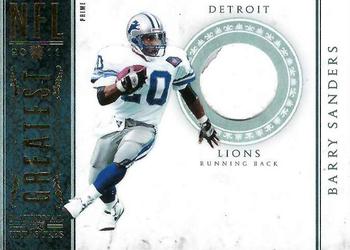 2011 Playoff National Treasures - NFL Greatest Materials Prime #7 Barry Sanders Front