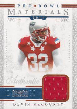 2011 Playoff National Treasures - Pro Bowl Materials #12 Devin McCourty Front