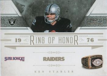 2011 Playoff National Treasures - Ring of Honor #7 Ken Stabler Front