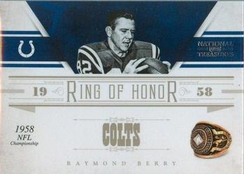 2011 Playoff National Treasures - Ring of Honor #9 Raymond Berry Front