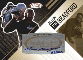 2011 SAGE - Autographs Gold #A-3 Allen Bradford Front