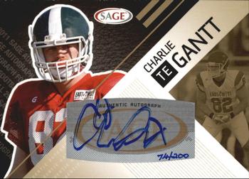 2011 SAGE - Autographs Gold #A-11 Charlie Gantt Front