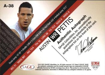 2011 SAGE - Autographs Gold #A-38 Austin Pettis Back