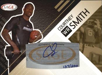 2011 SAGE - Autographs Gold #A-47 Courtney Smith Front