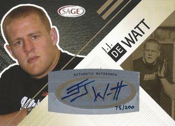 2011 SAGE - Autographs Gold #A-55 J.J. Watt Front