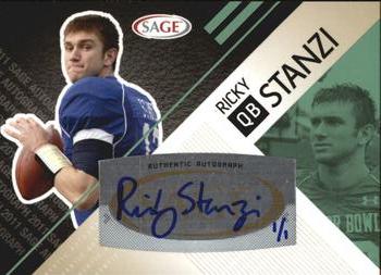 2011 SAGE - Autographs Master Edition #A-50 Ricky Stanzi Front