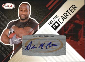 2011 SAGE - Autographs Red #A-5 Delone Carter Front