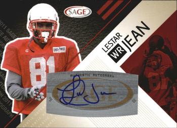 2011 SAGE - Autographs Red #A-19 Lestar Jean Front