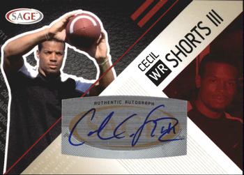 2011 SAGE - Autographs Red #A-45 Cecil Shorts III Front