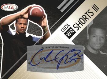 2011 SAGE - Autographs Silver #A-45 Cecil Shorts III Front