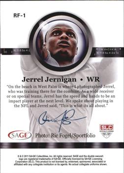 2011 SAGE - Through the Lens #RF1 Jerrel Jernigan Back