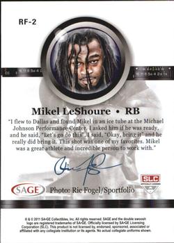 2011 SAGE - Through the Lens #RF2 Mikel Leshoure Back