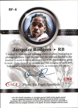 2011 SAGE - Through the Lens #RF4 Jacquizz Rodgers Back