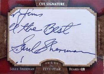 2011 Topps Five Star - Cut Autographs #FSCS-SS Solly Sherman Front