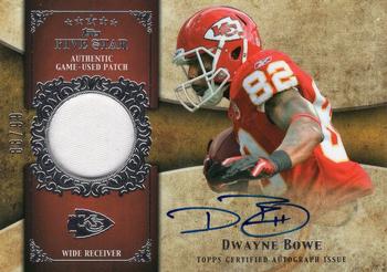 2011 Topps Five Star - Veteran Autographed Patch #FSSP-DB Dwayne Bowe Front