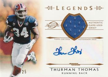 2011 Topps Gridiron Legends - Autographed Relics #LAR-TT Thurman Thomas Front