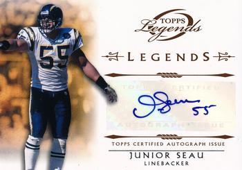 2011 Topps Gridiron Legends - Autographs #LA-JS Junior Seau Front