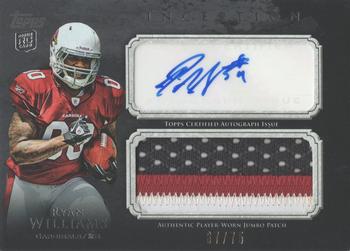 2011 Topps Inception - Rookie Jumbo Patch Autographs Gray #AJP-RW Ryan Williams Front