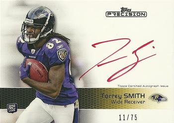 2011 Topps Precision - Rookie Autographs Red Ink #116 Torrey Smith Front
