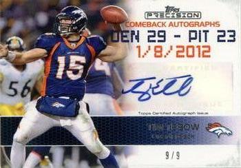 2011 Topps Precision - Tim Tebow Comeback Autographs #1:8 Tim Tebow Front