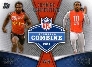 2011 Topps Rising Rookies - Combine Competition #CC-SG Torrey Smith / Edmond Gates Front