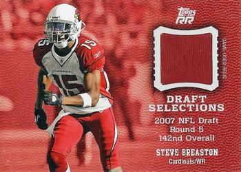 2011 Topps Rising Rookies - Draft Selection Jerseys #DSS-SB Steve Breaston Front