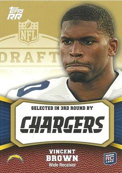 2011 Topps Rising Rookies - Gold #149 Vincent Brown Front