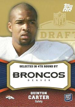 2011 Topps Rising Rookies - Gold #192 Quinton Carter Front