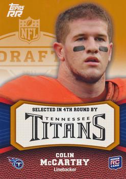 2011 Topps Rising Rookies - Orange #165 Colin McCarthy Front
