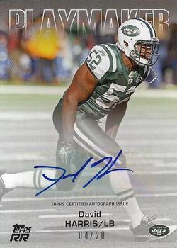 2011 Topps Rising Rookies - Playmaker Autographs #PA-DH David Harris Front